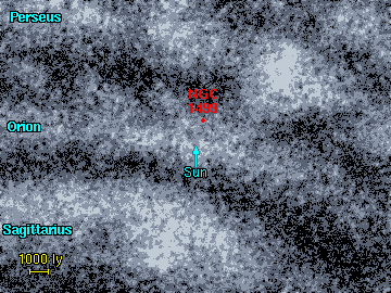 The location of the California nebula