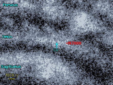 The location of the North America nebula